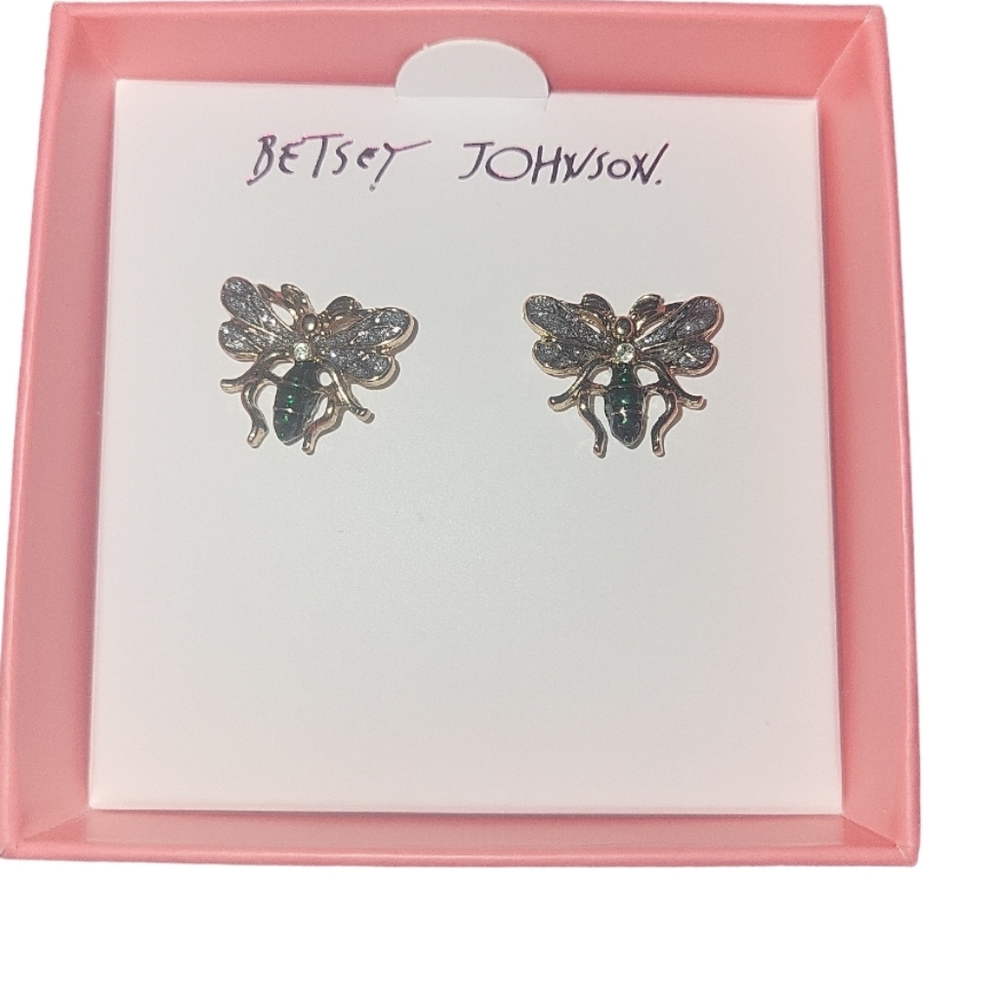 Betsey Johnson Bumblebee Earrings